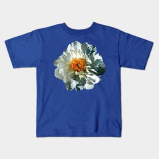 White Peony in Sunshine Kids T-Shirt